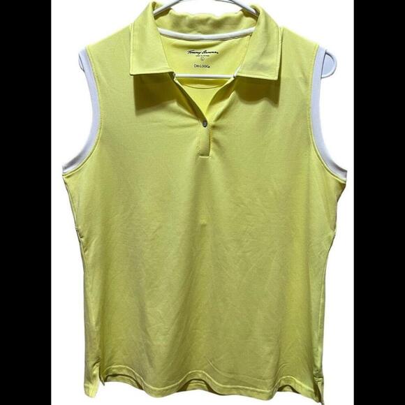 Tommy Armour Dri-Logic Active yellow sleeveless top‎ size Large - Picture 1 of 3